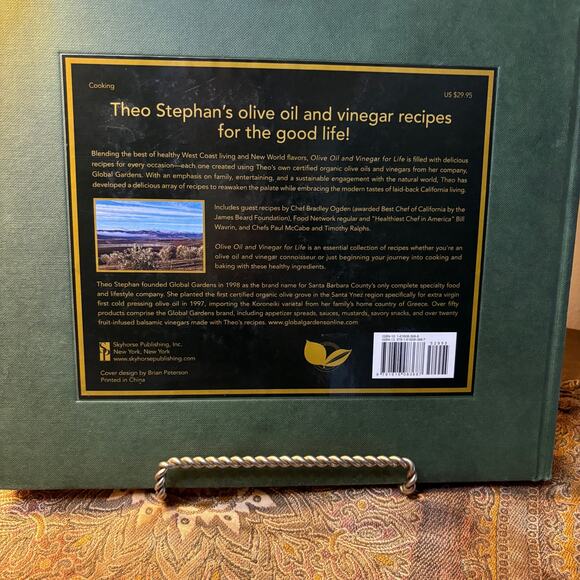 Olive Oil & Vinegar for Life Book by Theo Stephan Coffee Table Book Cooking - Picture 2 of 2